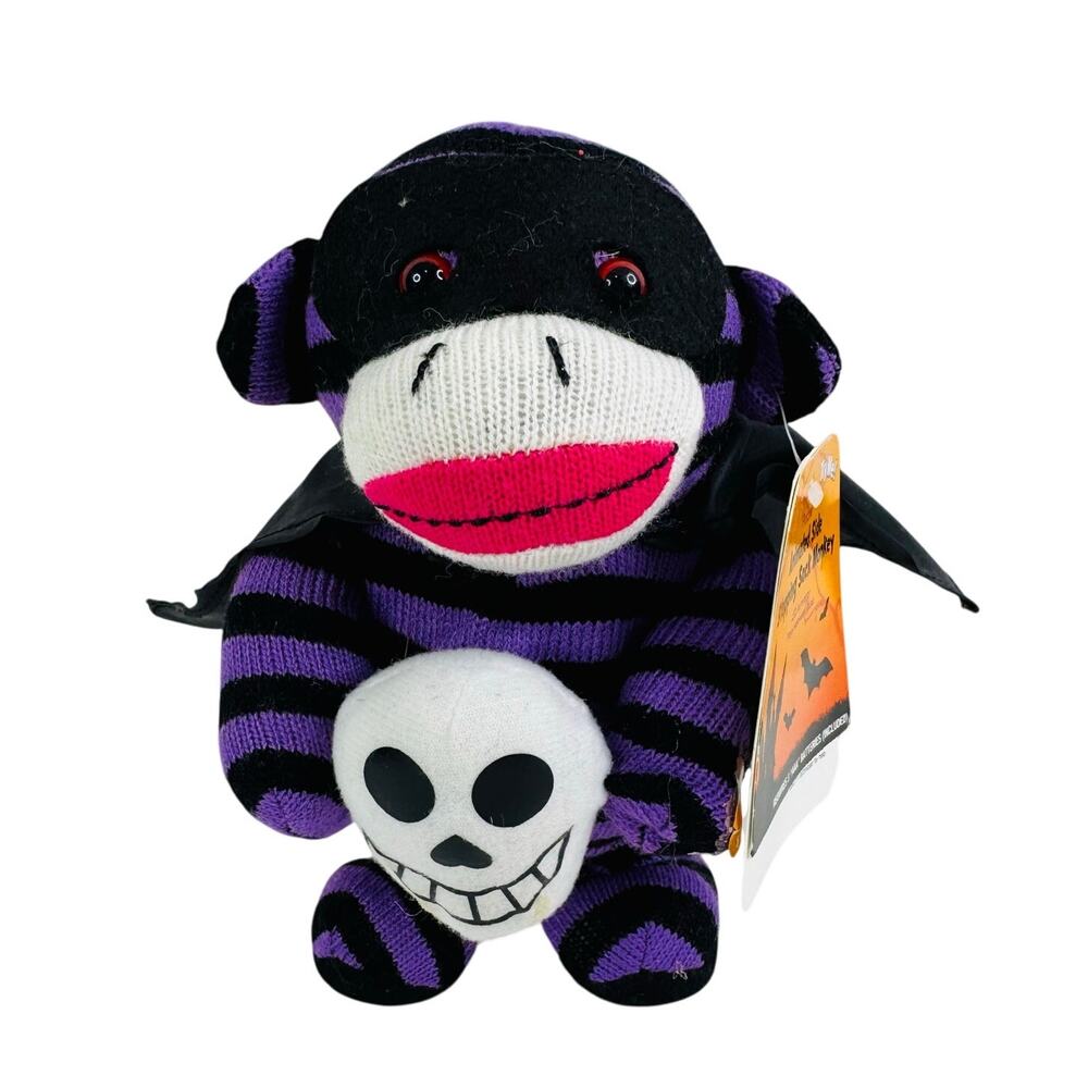 Animated Side Stepping Sock Monkey Dances You Can't Touch This 8" NWT‎
